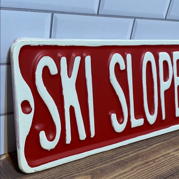 Raised Metal Sign Ski Slope LN - Picture 2 of 3